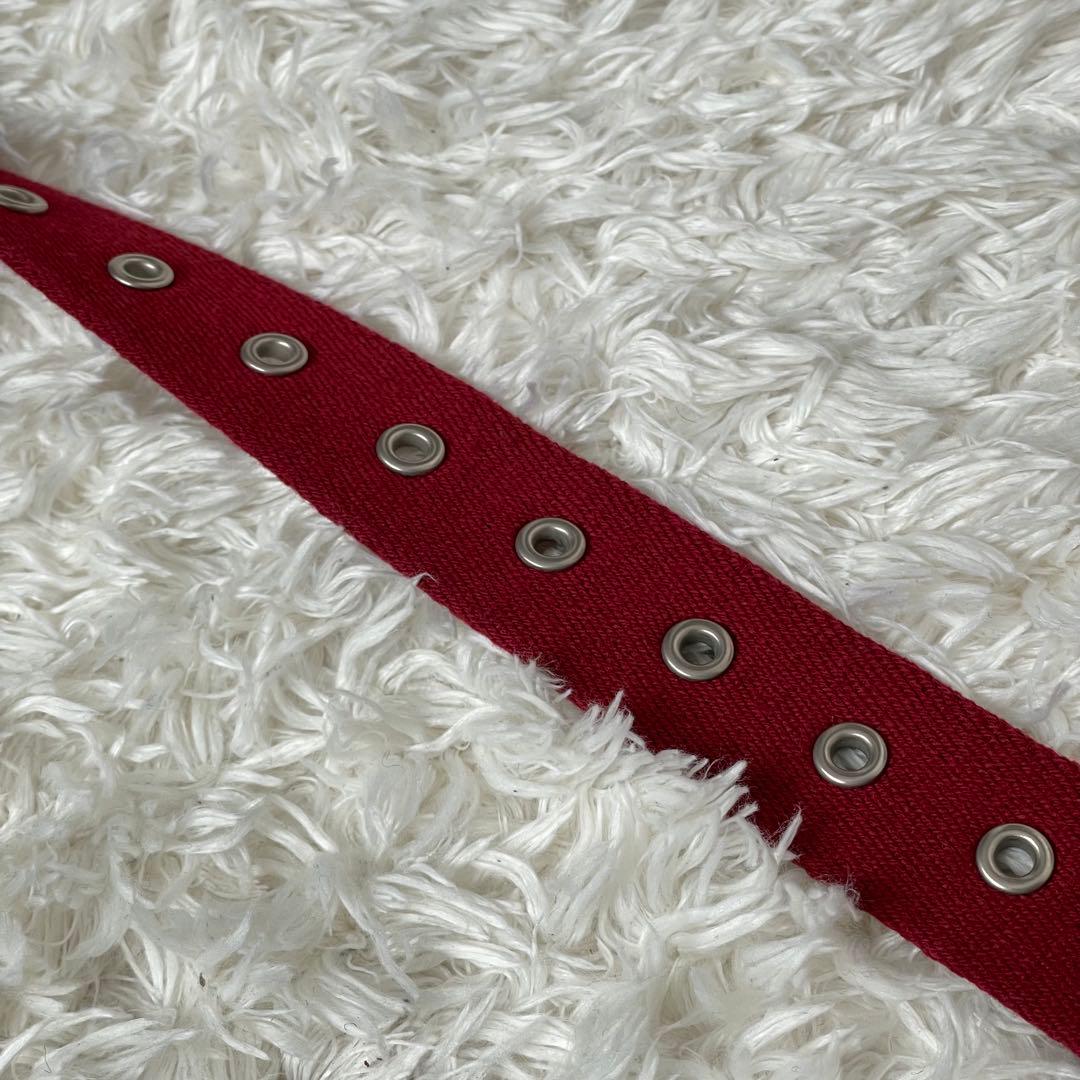 【希少】刺繍　Hysteric バーガンディ ベルト