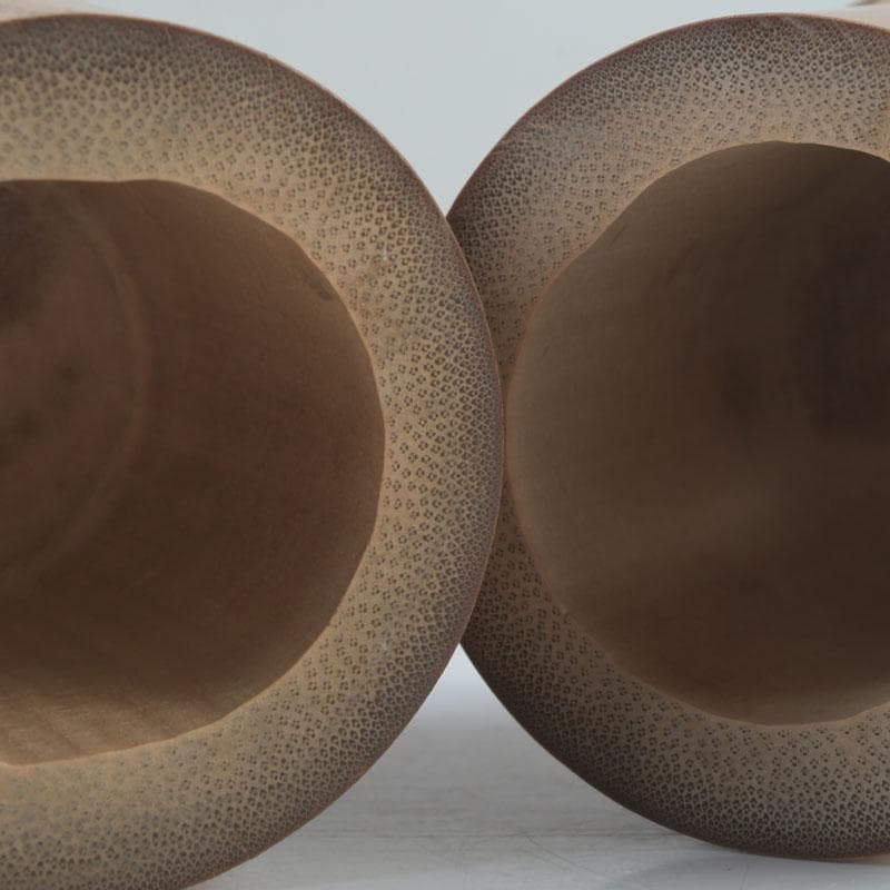 茶道具　竹蓋置　一双　花押あり　書付共箱　N　9860