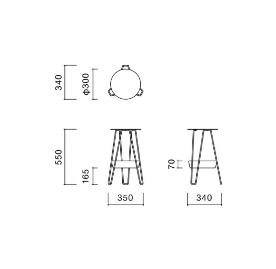 サイドテーブル・ナイトテーブル・ローテーブル IDEE WALLABY SIDE TABLE Black