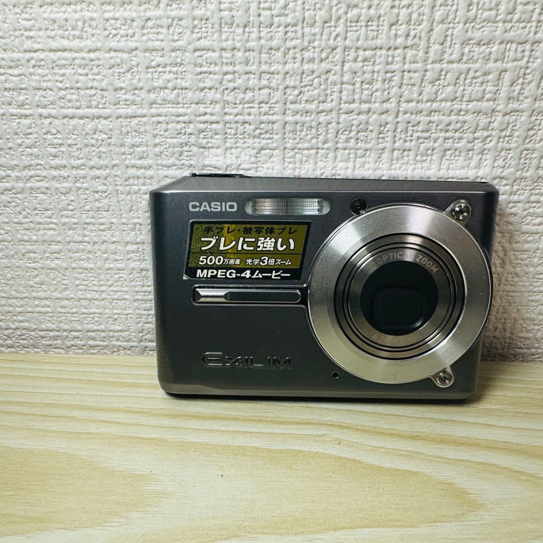 【美品】 CASIO カシオ EXILIM EX-S500 グレー