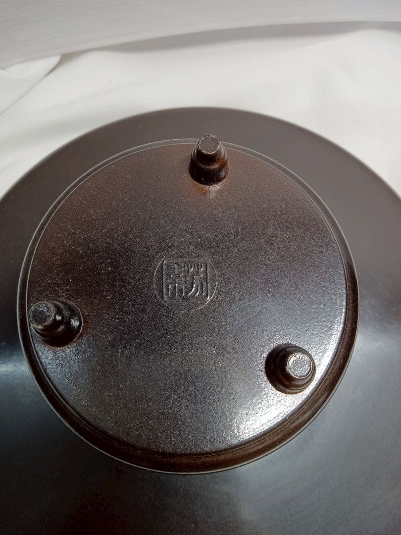 池坊 御玄猪 芳幸造 華道 花道具 生け花 薄端 花器 花瓶 唐金製 銅合金