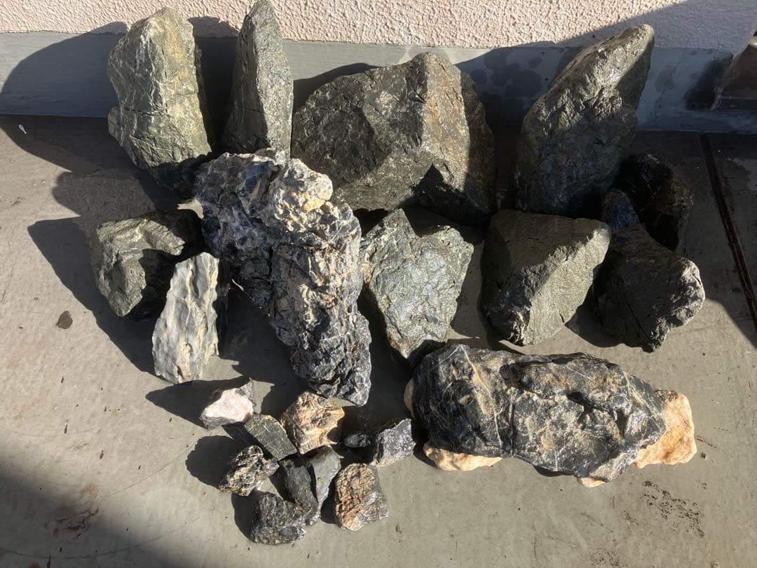 【最終販売】青龍石✿万天石★酸処理済み｜豪華20点セット 石組