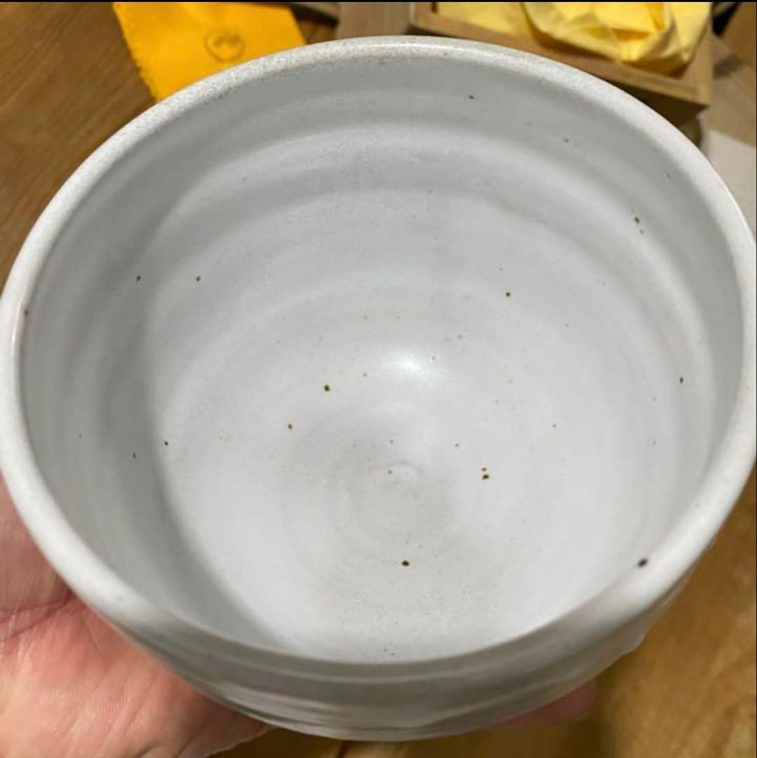 初夢価格　二碗セット　三輪休和、壽雪　萩焼　人間国宝