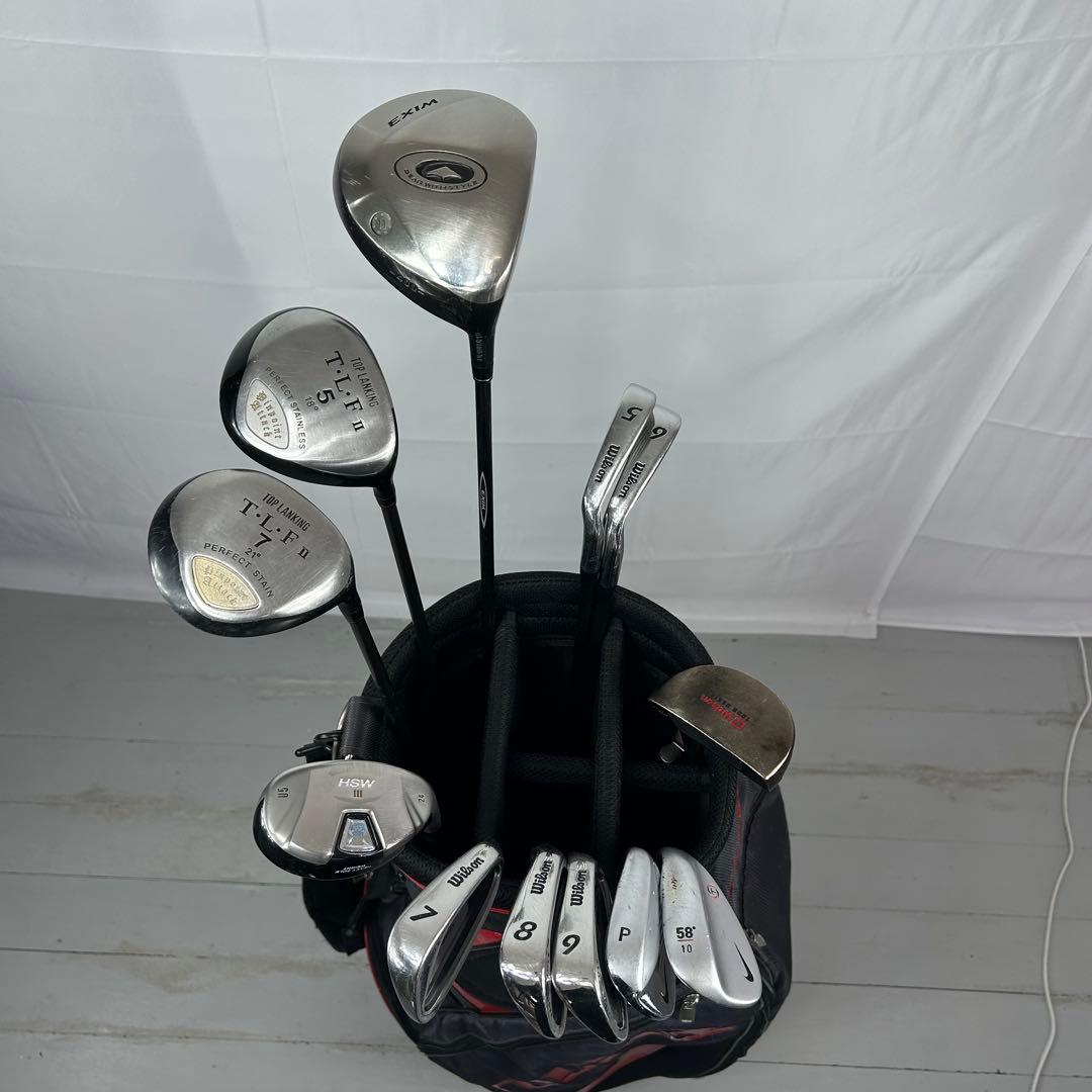 本格派 メンズゴルフクラブ 12本 フルセット ゴルフセット ナイキ 初心者向