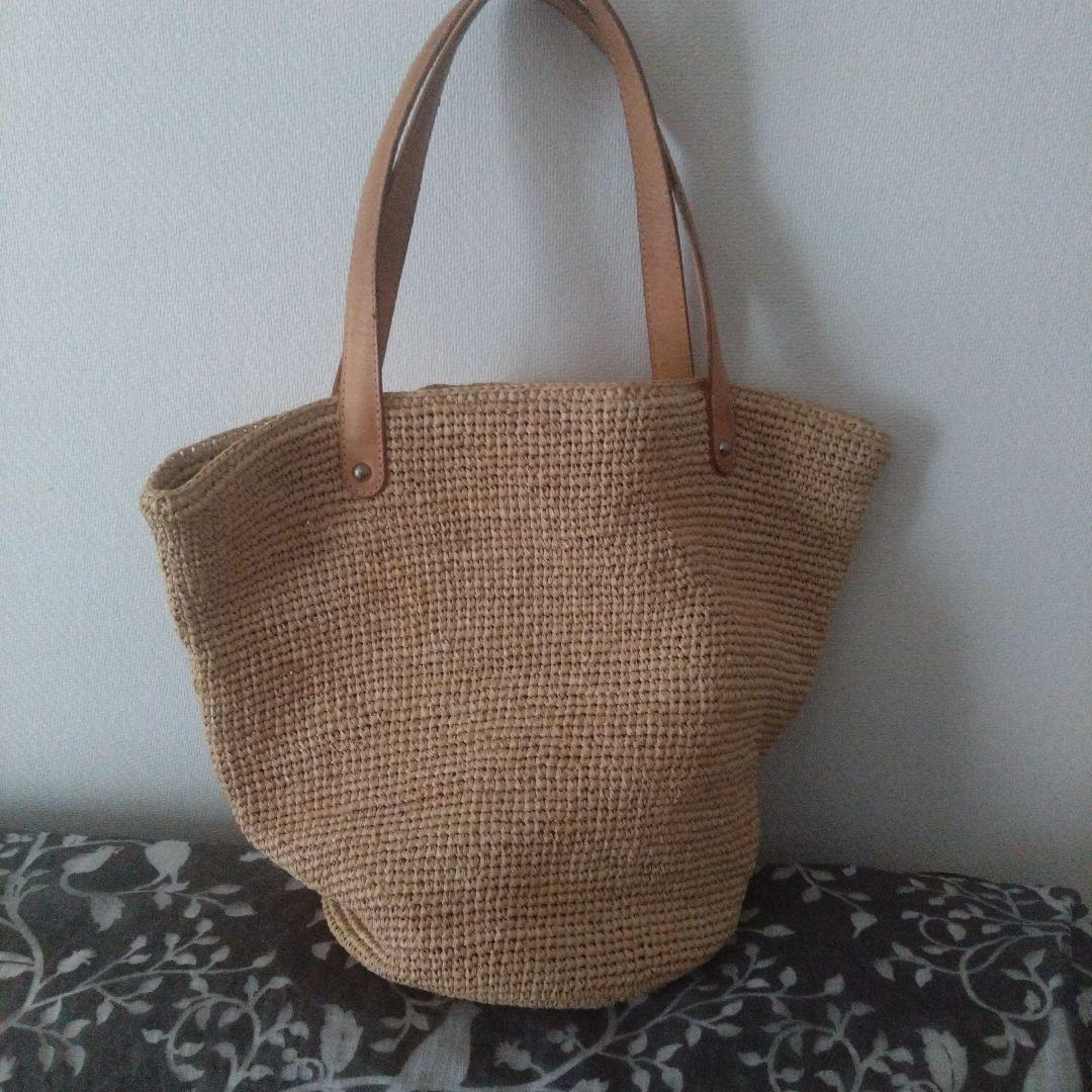 ヘレンカミンスキー　ストロー トートバッグ ベージュ