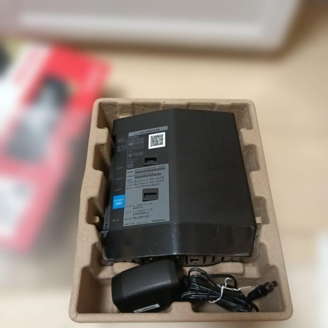 BUFFALO　WSR-6000AX8-MB　Wi-Fi6　ルーター