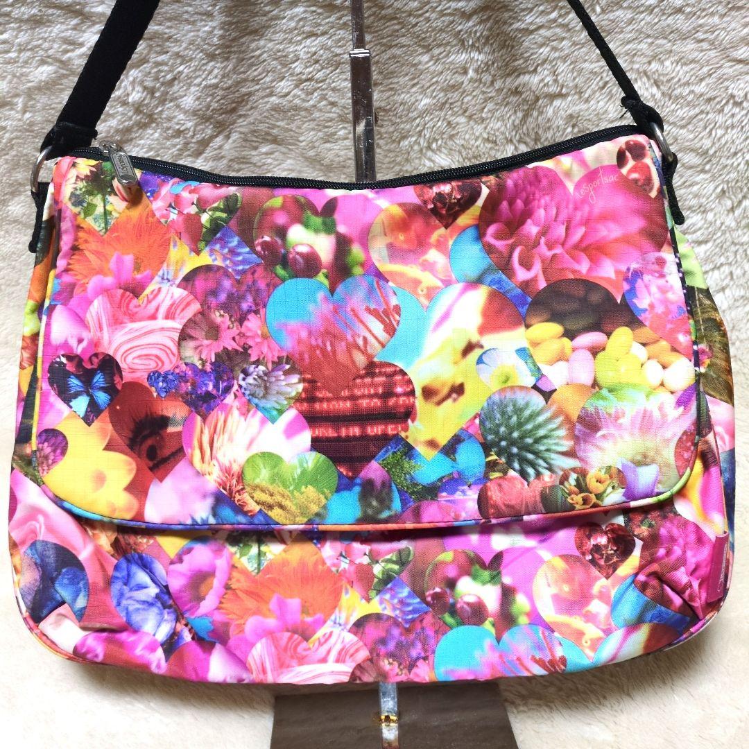 レスポートサック 蜷川実花コラボ ハート ハワイ ショルダーバッグ