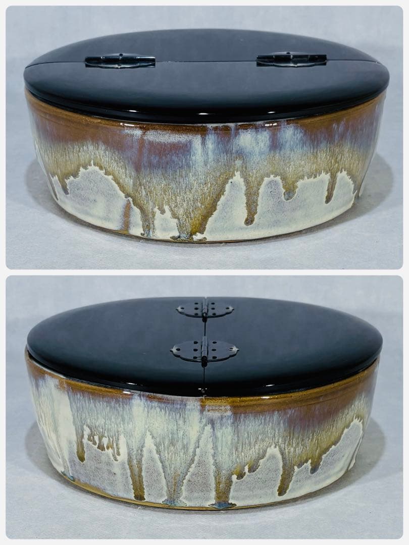 高取焼　笹山登古作 水指　美品　共箱　茶道具　送料込
