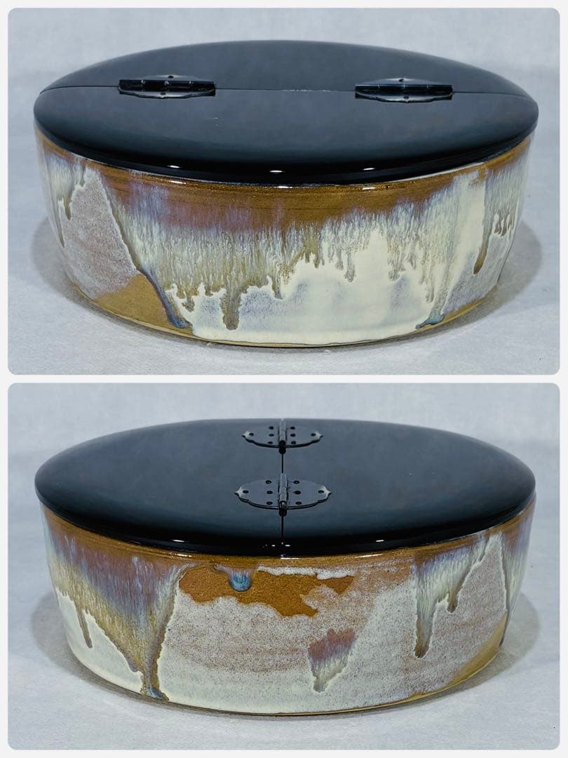 高取焼　笹山登古作 水指　美品　共箱　茶道具　送料込
