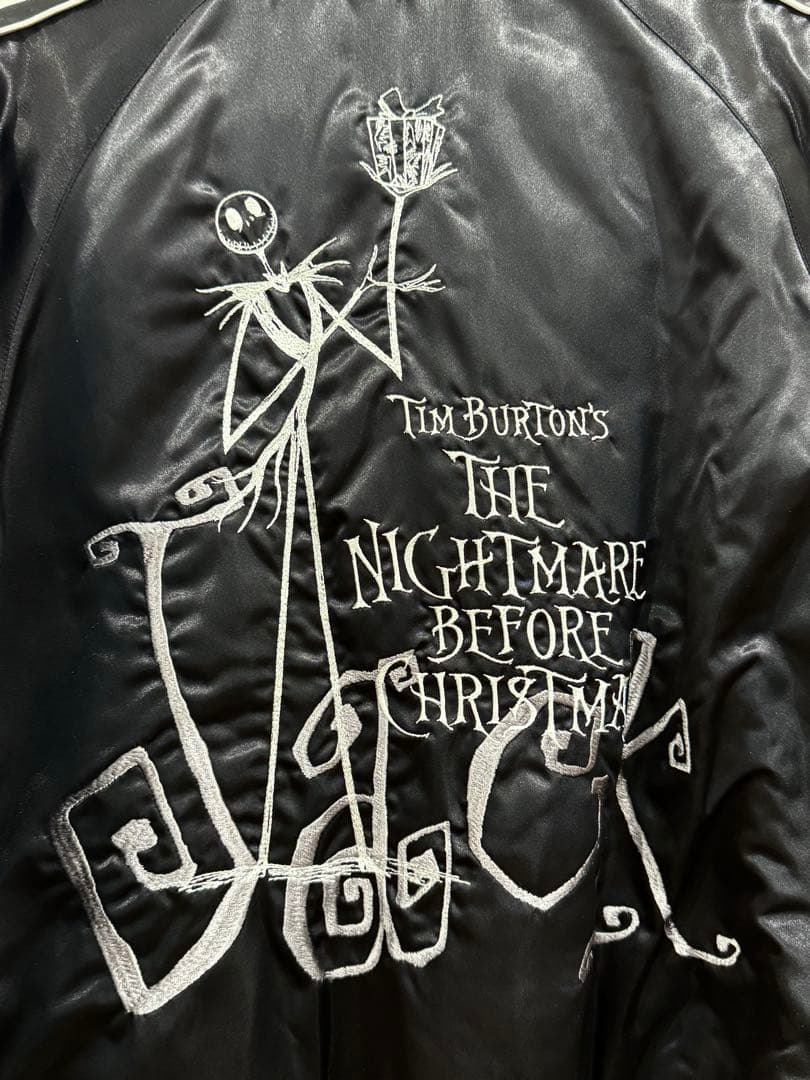 【新品未使用】ナイトメアビフォアクリスマス　ジャック　刺繍スカジャン