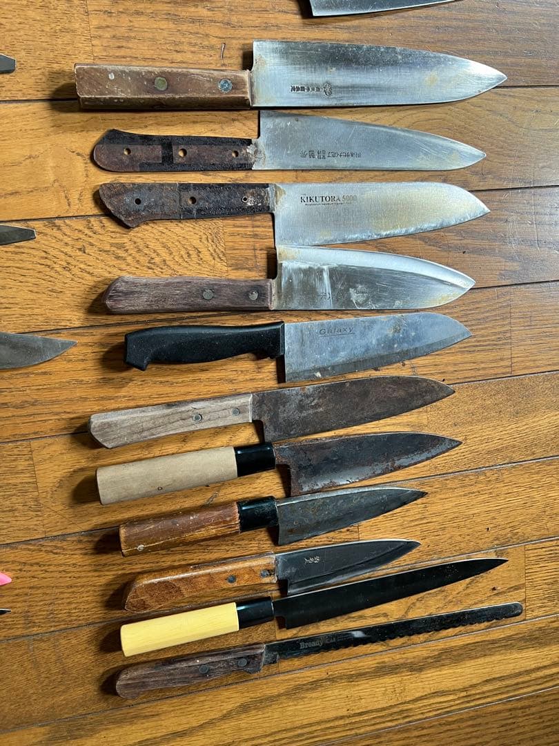 多様なキッチンナイフセット 50点