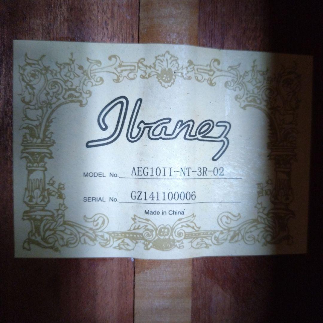 Ibanez アイバニーズ　エレアコ　AEG10 Ⅱ NT-3R-02