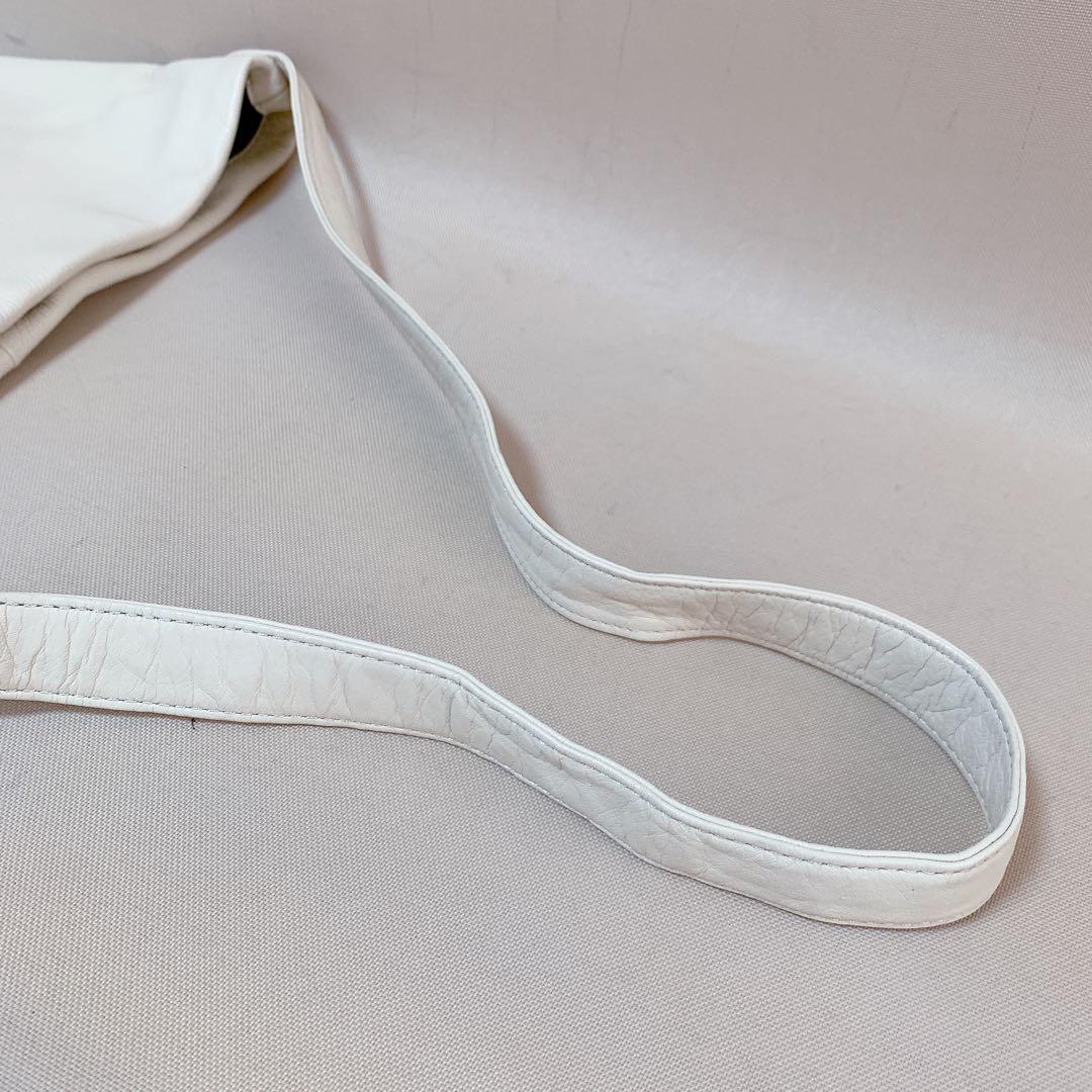 【そら。】russet ソフトレザーワンショルダーバッグ アイボリー