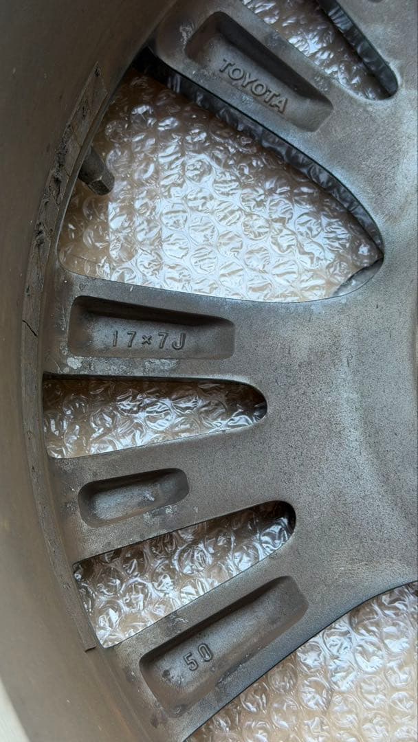 トヨタ エスティマ 50系 純正17インチ 夏タイヤブリヂストン レグノ