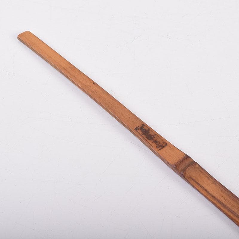 茶道具　不蔵庵龍渓作　茶杓　銘「若緑」　圓能斎書付　共筒共箱　C　R8962