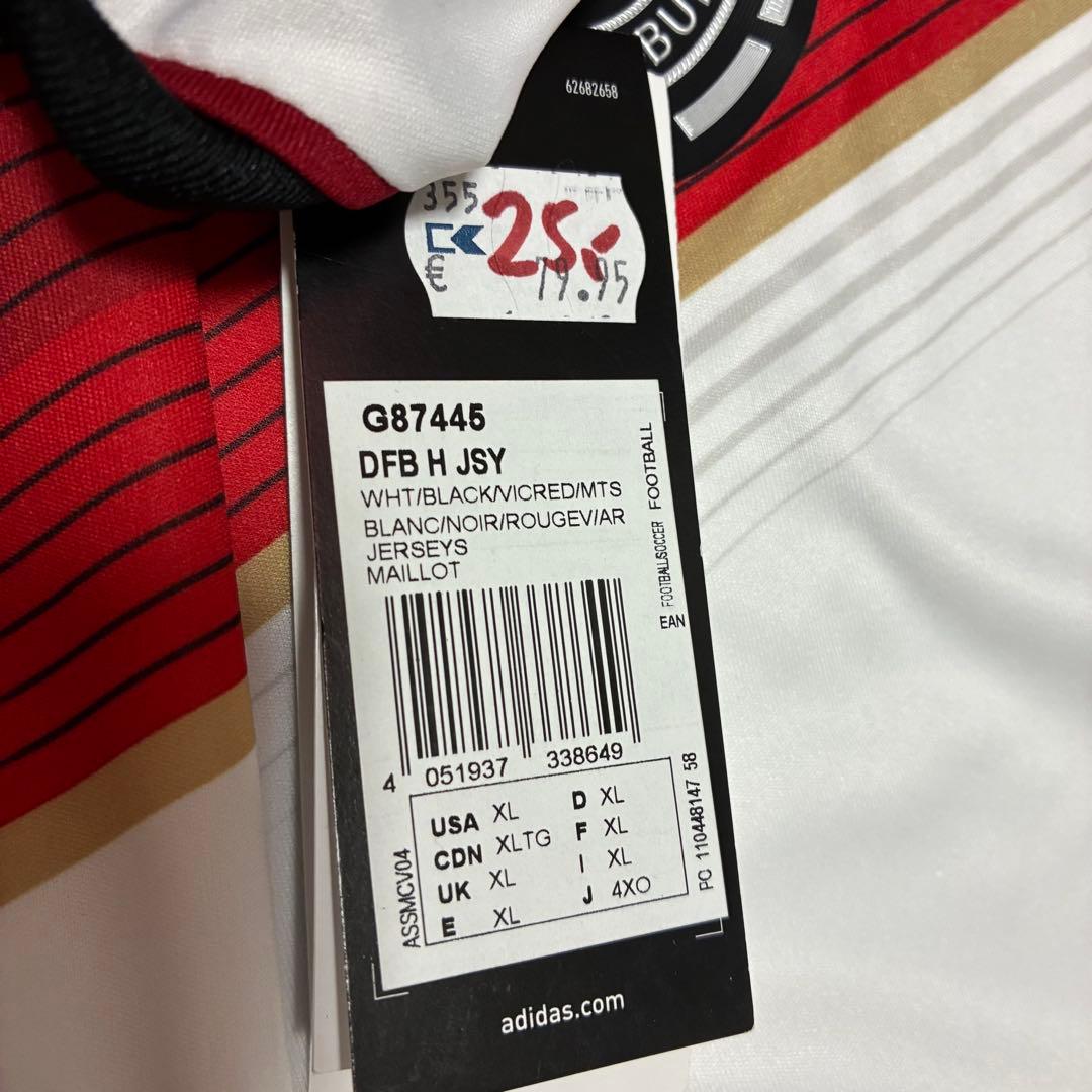 新品未使用　2014年　ドイツ代表　W杯優勝　ユニフォーム　4XO　アディダス