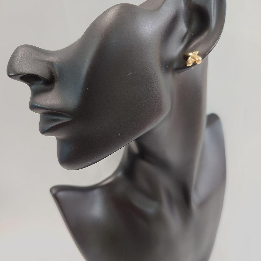 【希少】ティファニー クロスステッチ ラージサイズ ピアス 片耳用 6446