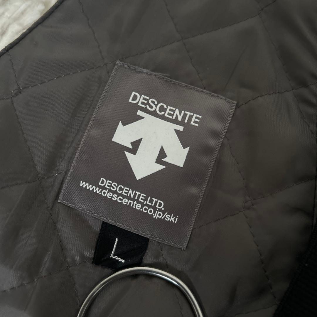 美品　デサント DESCENTE スキーウェア 上下セット　ダウン　黒　L