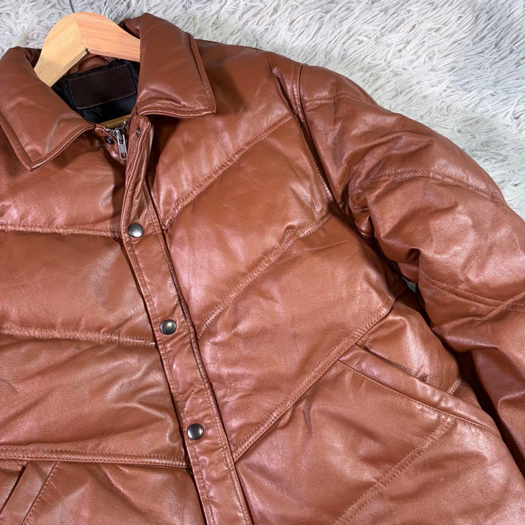 Liugoo Leathers 本革 馬革レザーダウンジャケット L