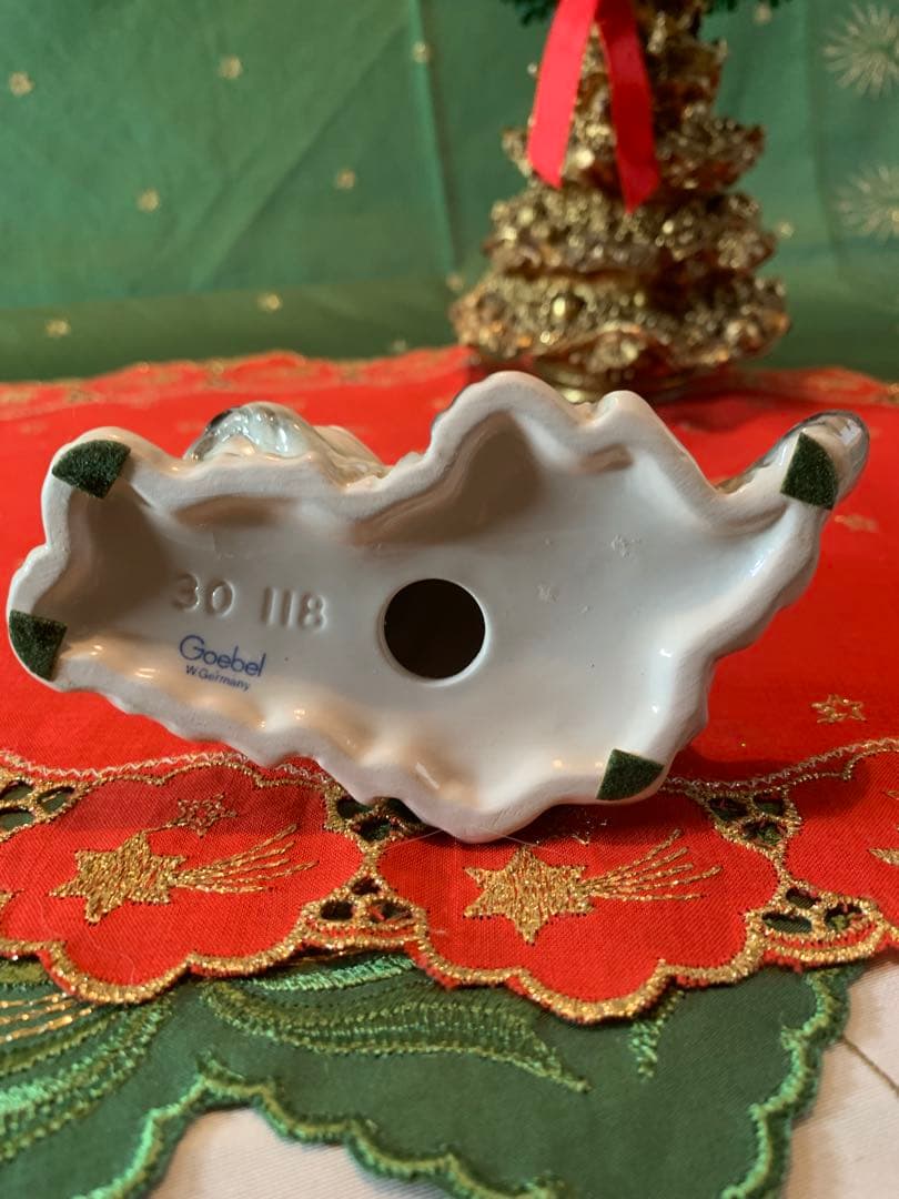 ゲーベル人形　西ドイツ製　陶器置物　ビンテージの可愛い3匹セットの仲良し兄弟！