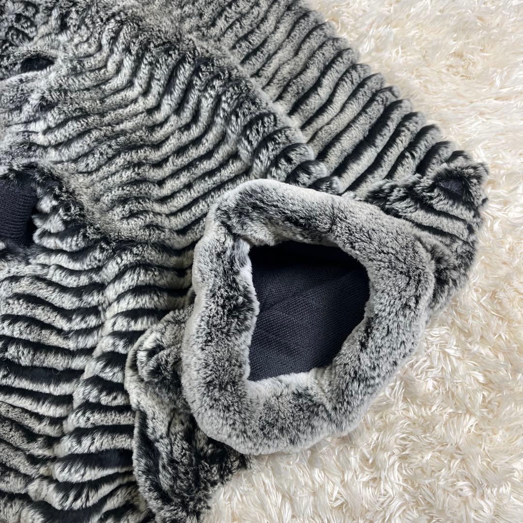 ARBORENTE レッキス シルバーフォックス ファー ポンチョ M~Lサイズ