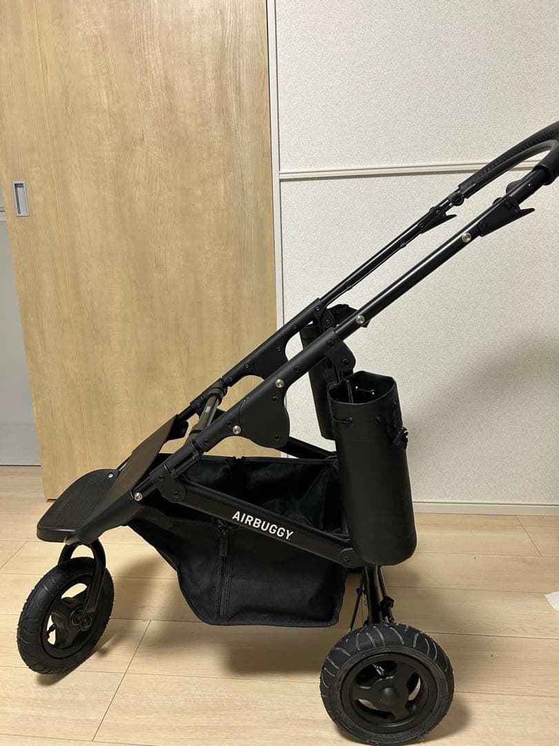 本体AIRBUGGY エアバギードーム3 ラージ アースブラックレイカバー付