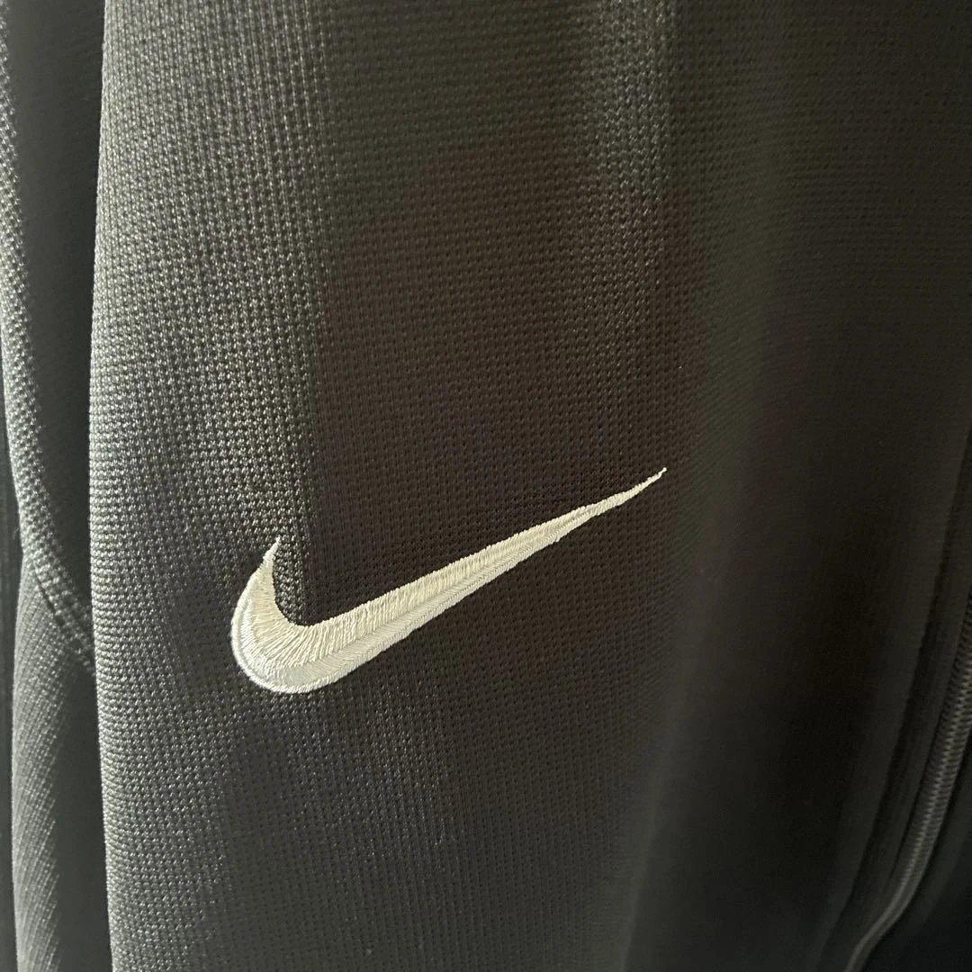 DeadStock90sNIKEオールドナイキ銀タグトラックジャケットジャージ黒