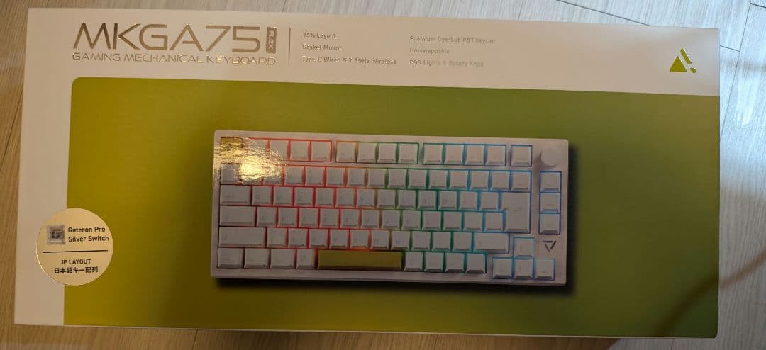 【美品】UP-MKGA75 ゲーミングメカニカルキーボード プリンストン 銀軸