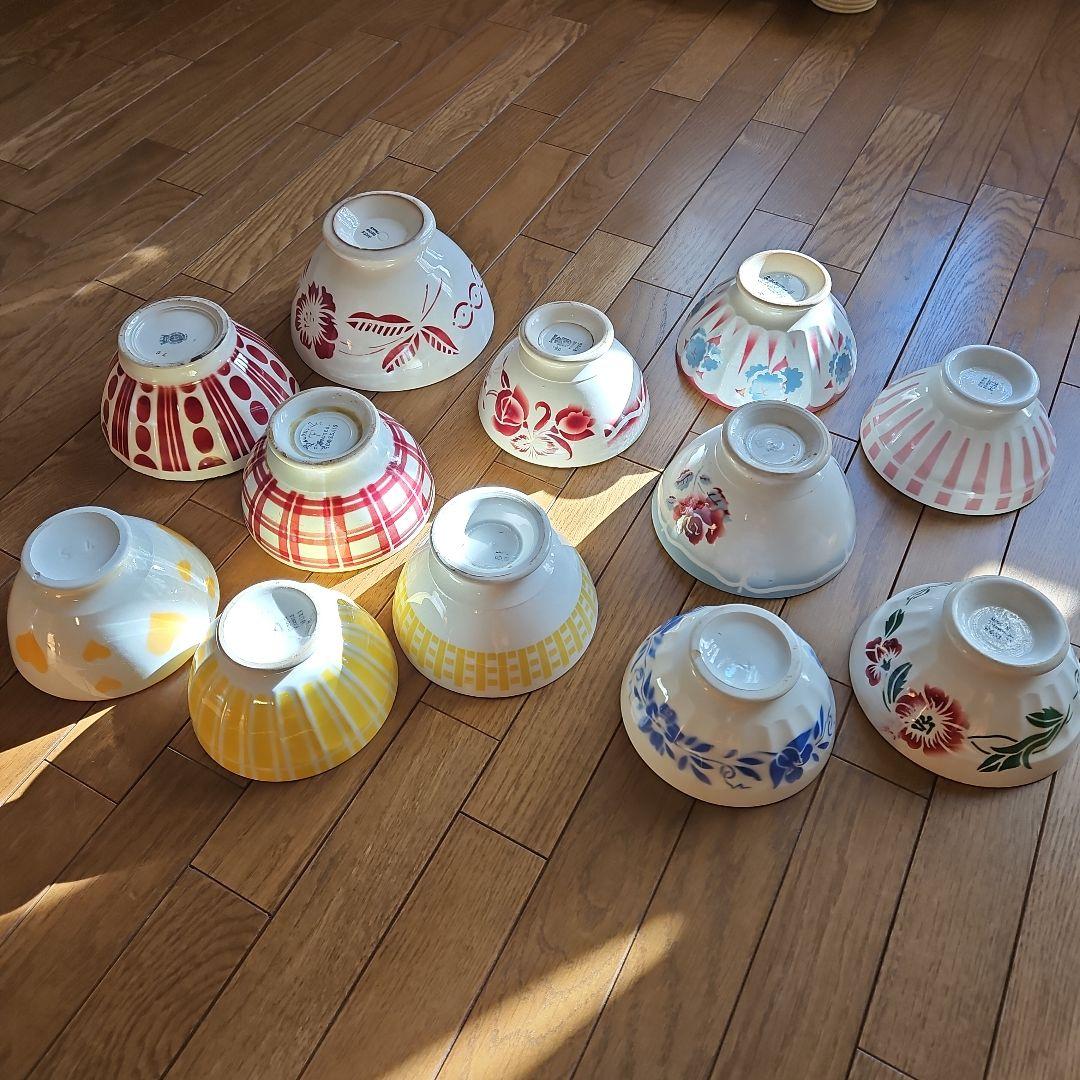 カフェオレボウル 12個セット フランス蚤の市