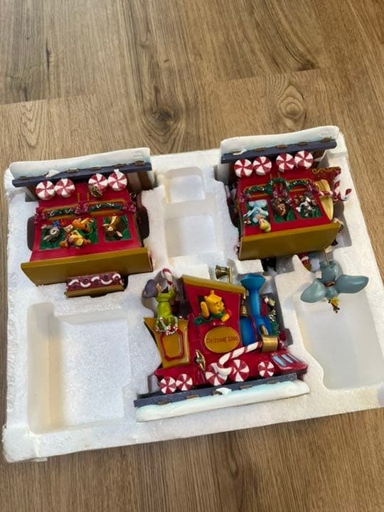 【希少】ディズニークリスマストレインフィギュア オルゴール 2000