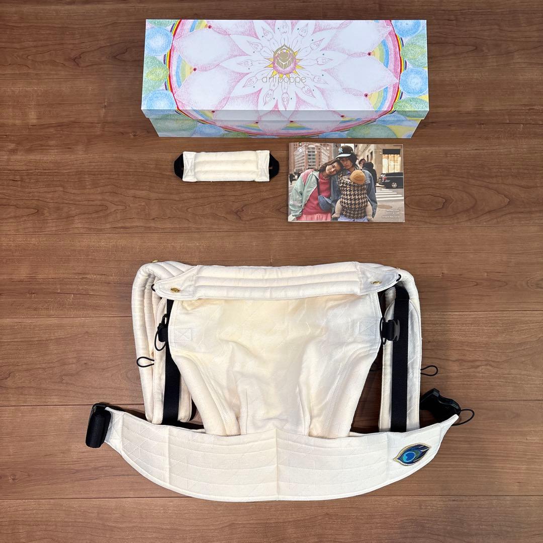 アーティポッペ　千鳥柄　ザイガイストツイードW オーガニックヘンプ　　ホワイト