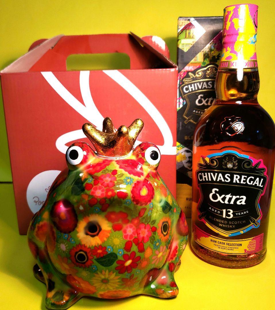 シーバスリーガル13年　Eラムカスク &ポンピドウー（ベルギー産カエルの貯金箱）