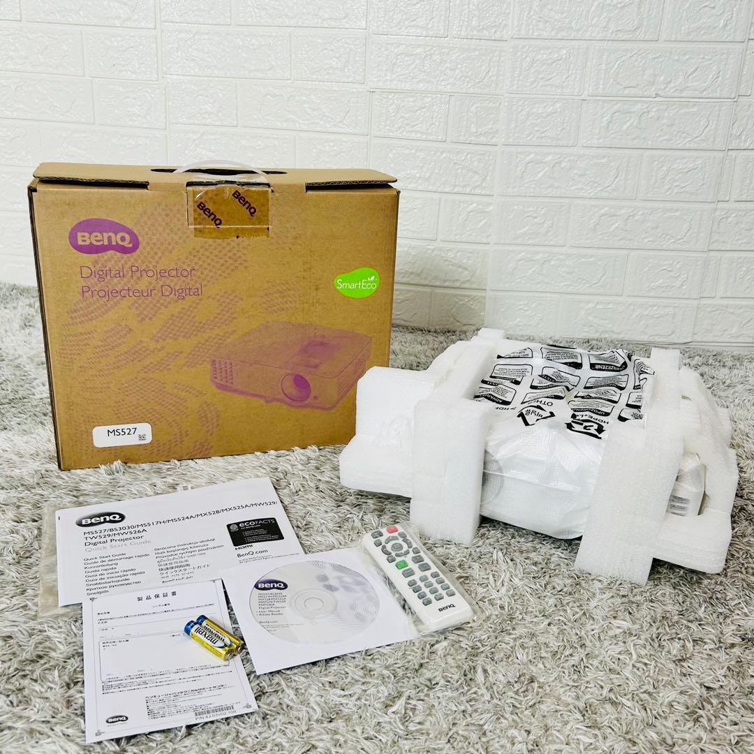 BenQ MS527 プロジェクター HDMI対応 ランプ3時間 ほぼ未使用