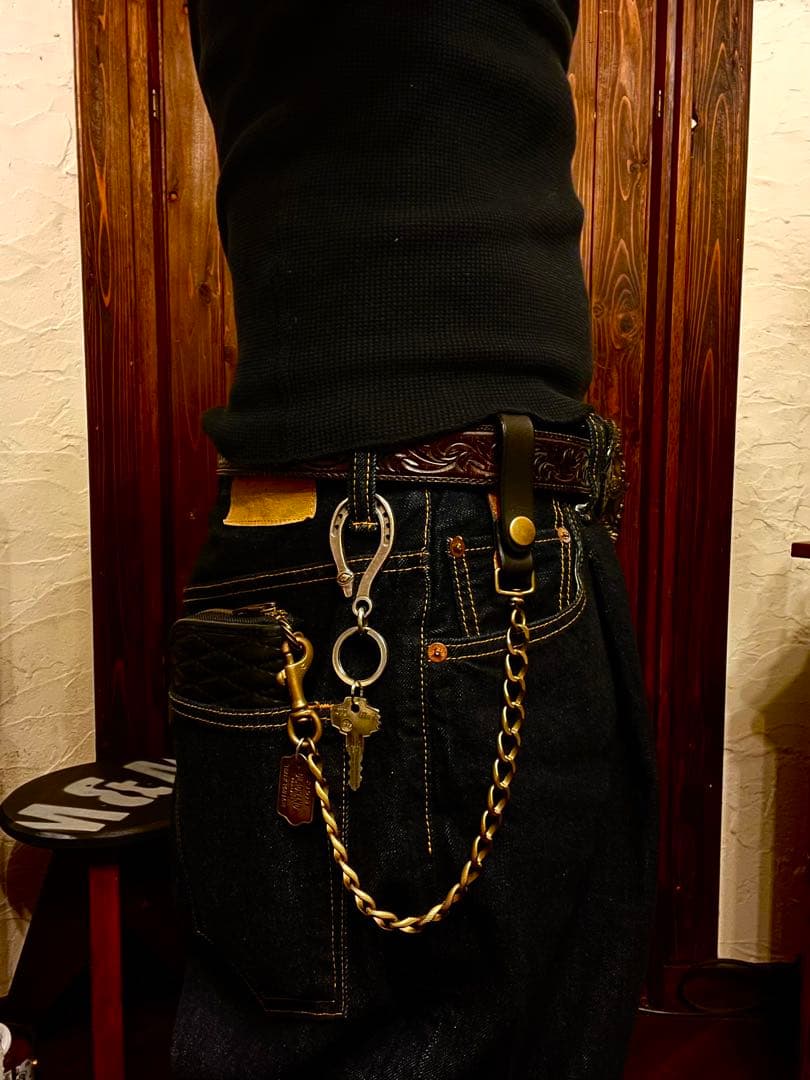 カスタムシルバーショップROADキーフック　シルバー925 xブラスUS key