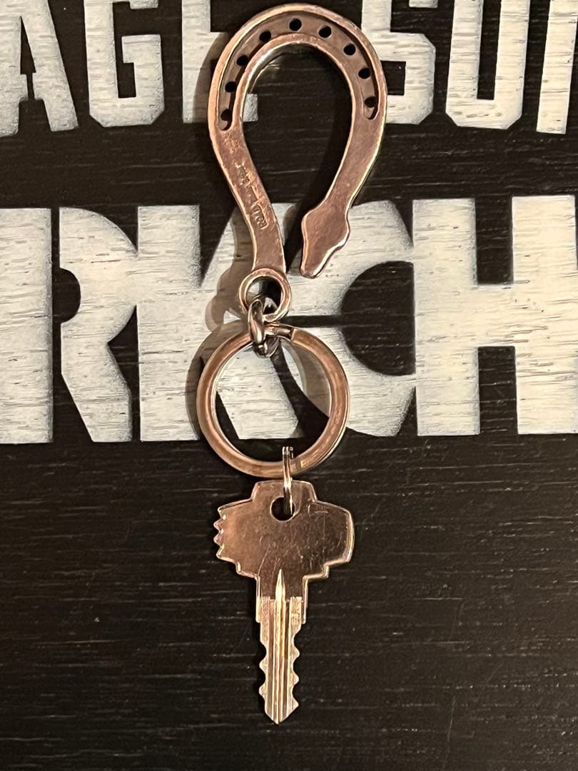 カスタムシルバーショップROADキーフック　シルバー925 xブラスUS key
