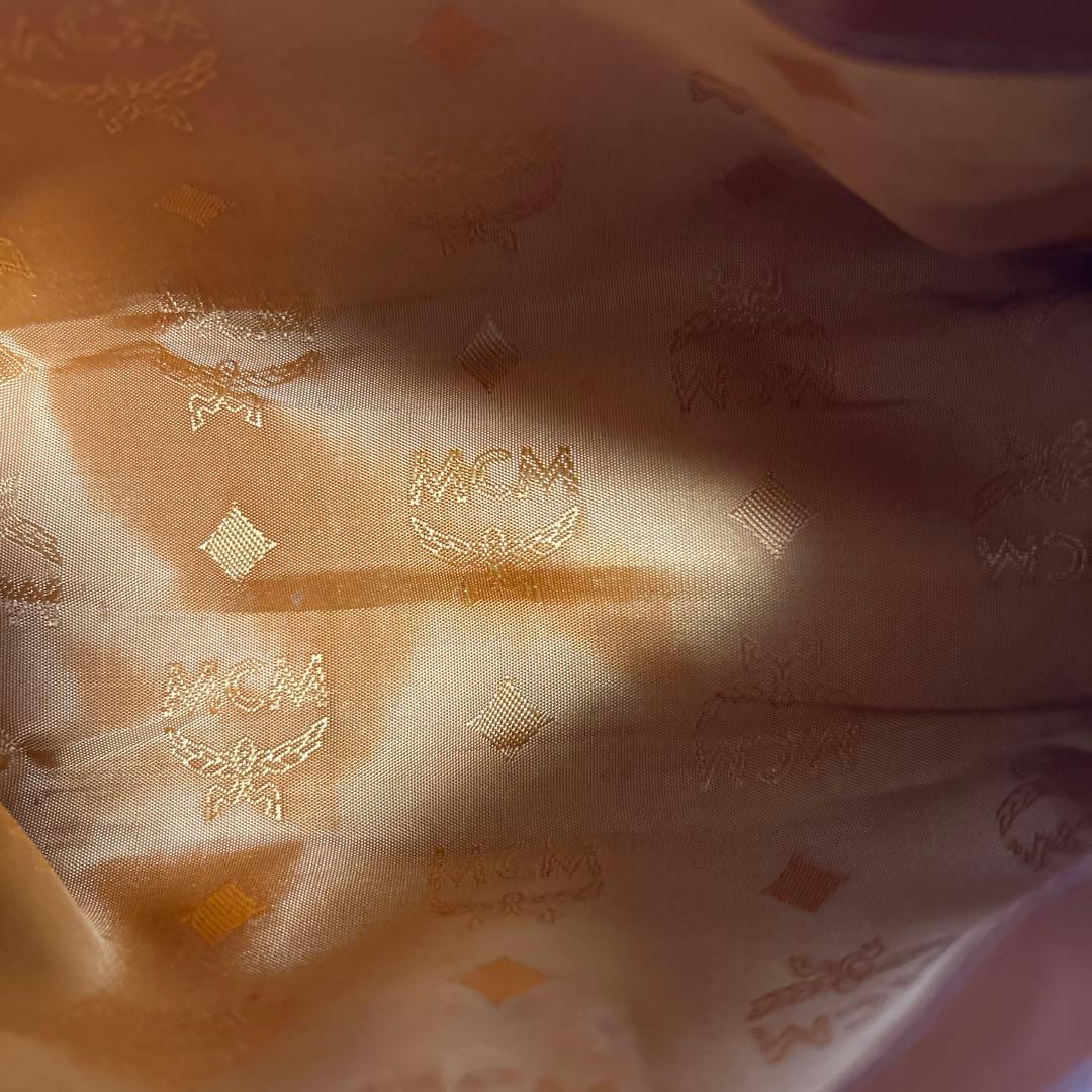 MCM ミニボストン ヴィセトス 総柄 2way ロゴ ショルダーバッグ