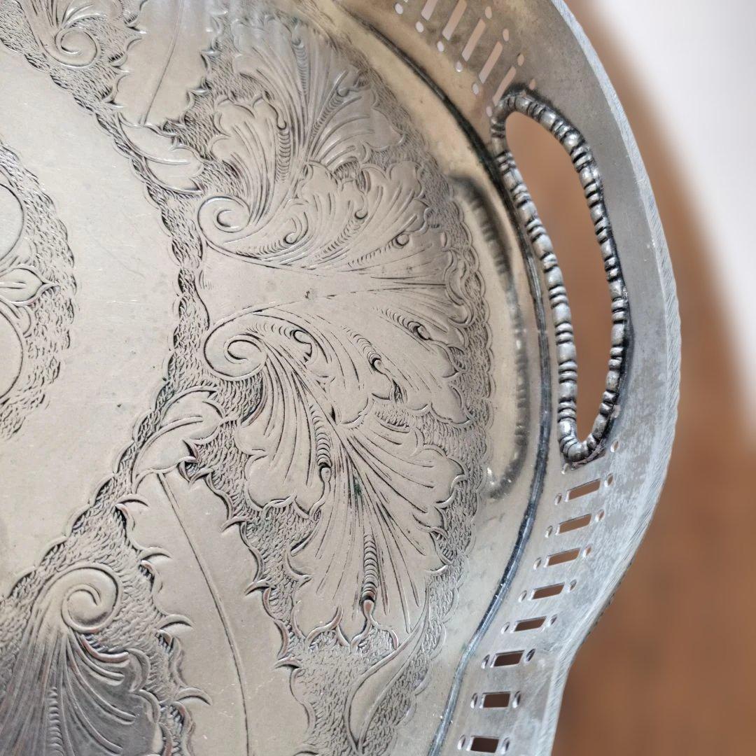 シルバー　オーバルプレート　イギリス