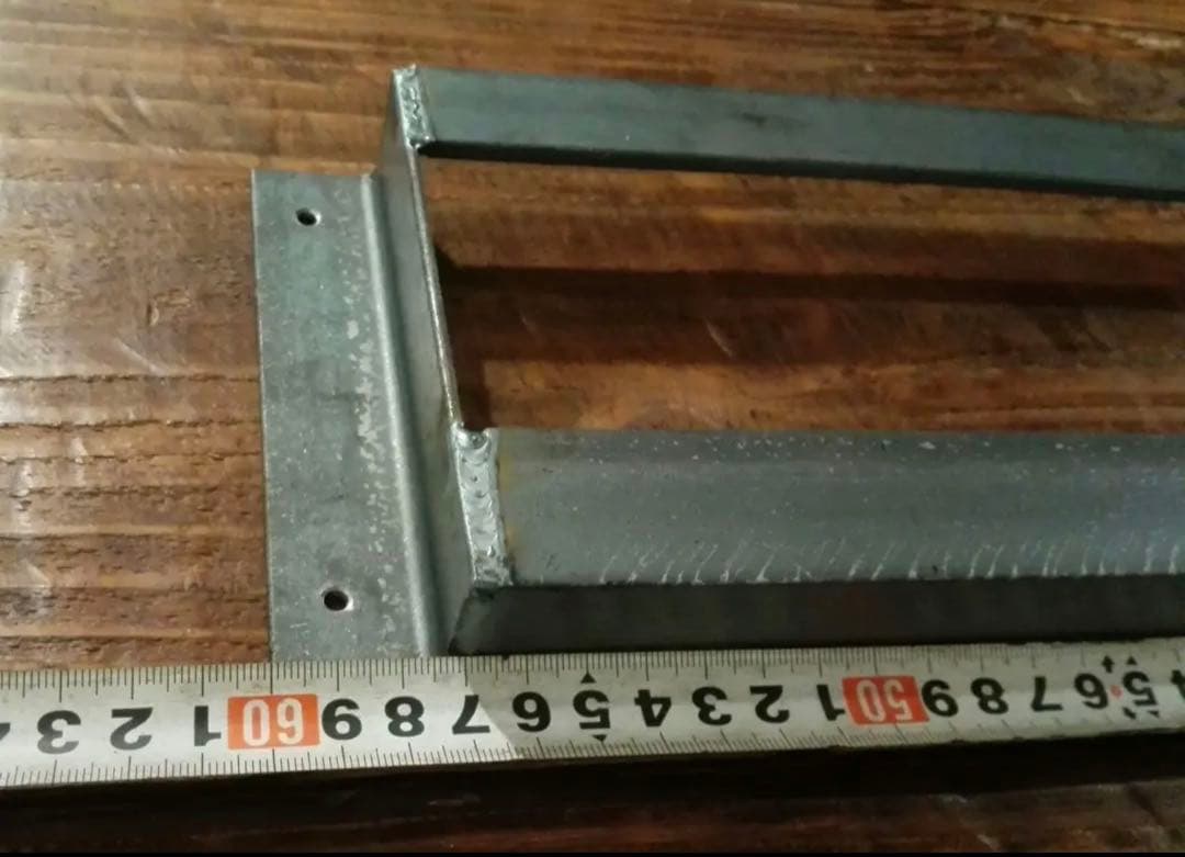 4つセット壁掛けブックラック　ウォールシェルフ　アイアン家具　ハンドメイド