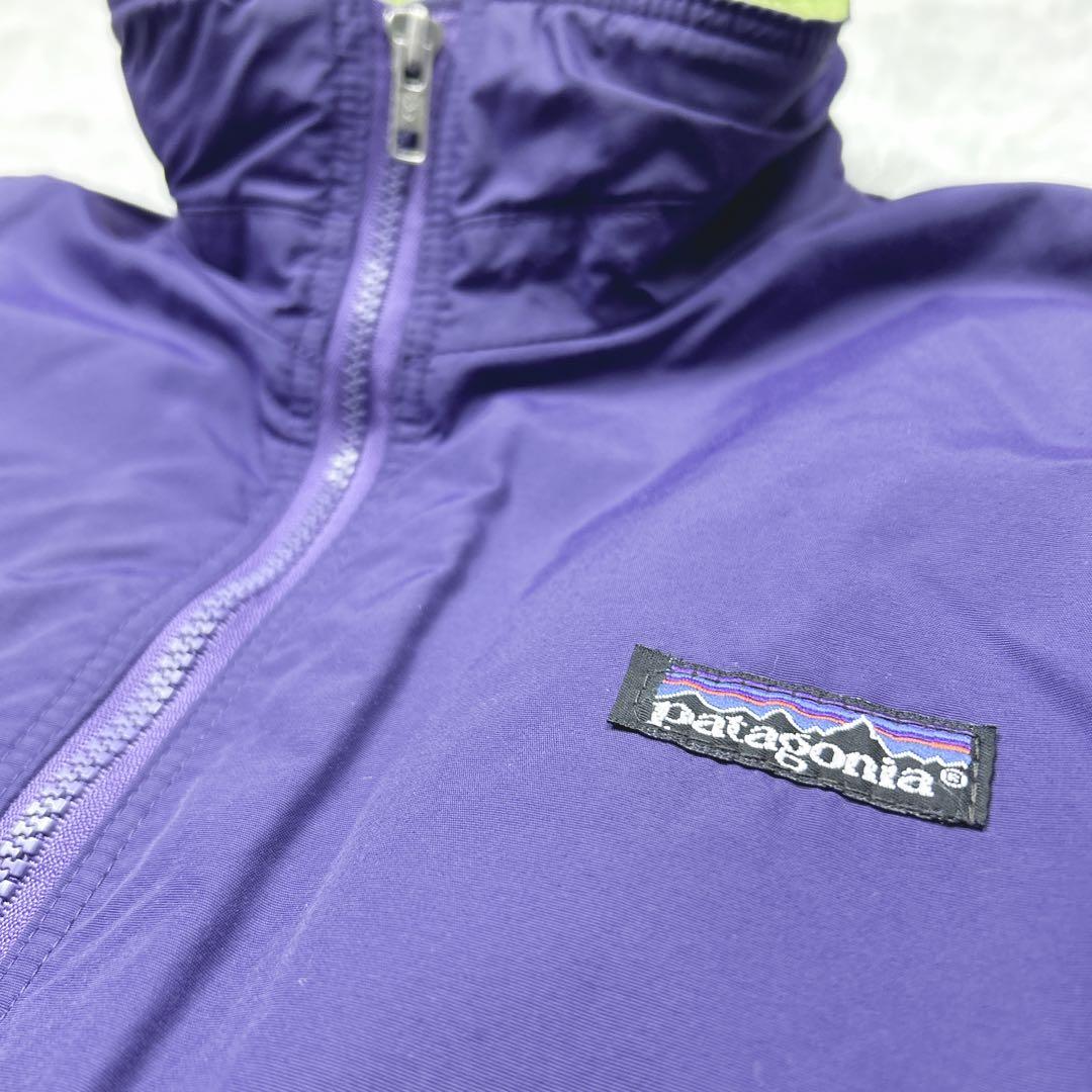 90s パタゴニア　USA製 シェルドシンチラ　ナイロンジャケット　紫　黄色