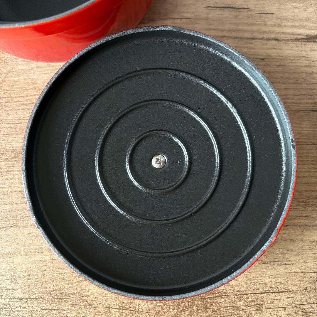 【未使用　少々難あり】シャスール　ホーロー鍋 鋳鉄鍋　コクエル16㎝　1.7L