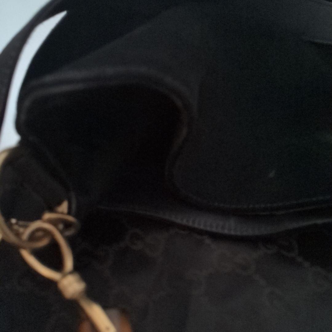 GUCCI　バンブー　ショルダーバック　スエード