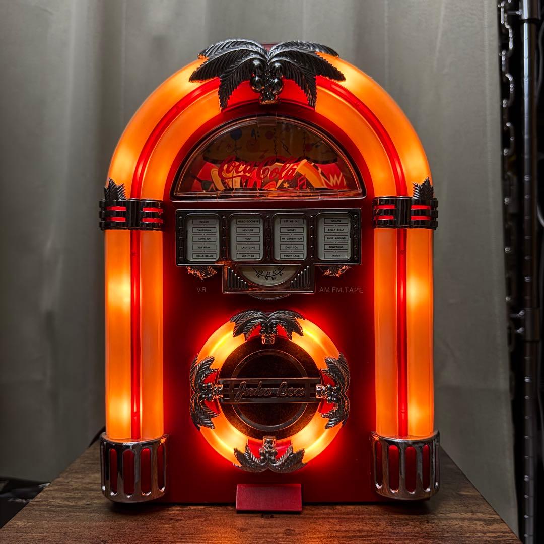 2001年製 juke box ジュークボックス コカコーラロゴ ラジカセ
