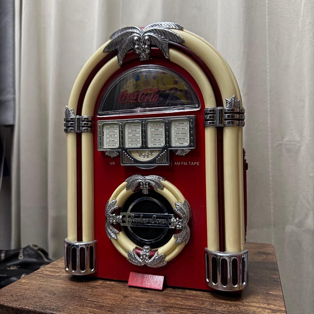 2001年製 juke box ジュークボックス コカコーラロゴ ラジカセ