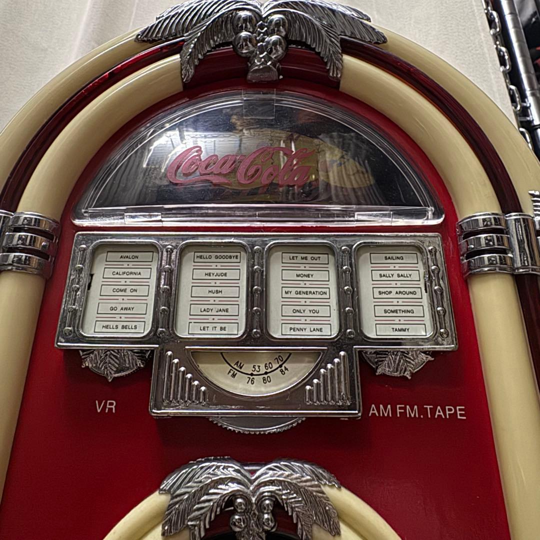 2001年製 juke box ジュークボックス コカコーラロゴ ラジカセ
