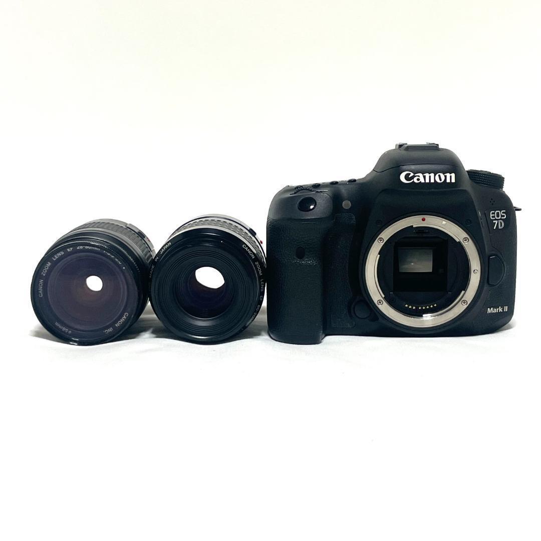 動く被写体に強い❣️ Canon EOS 7D Mark II Wレンズセット