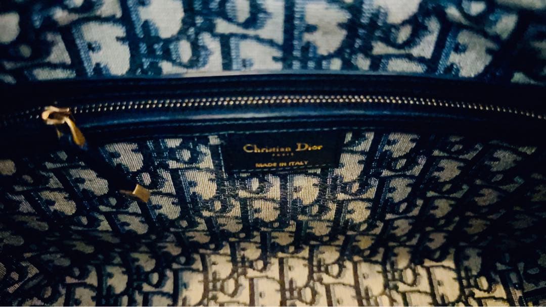 DIOR ディオール　ウィッカー　バスケットバッグ　オブリーク　カゴバッグ　大