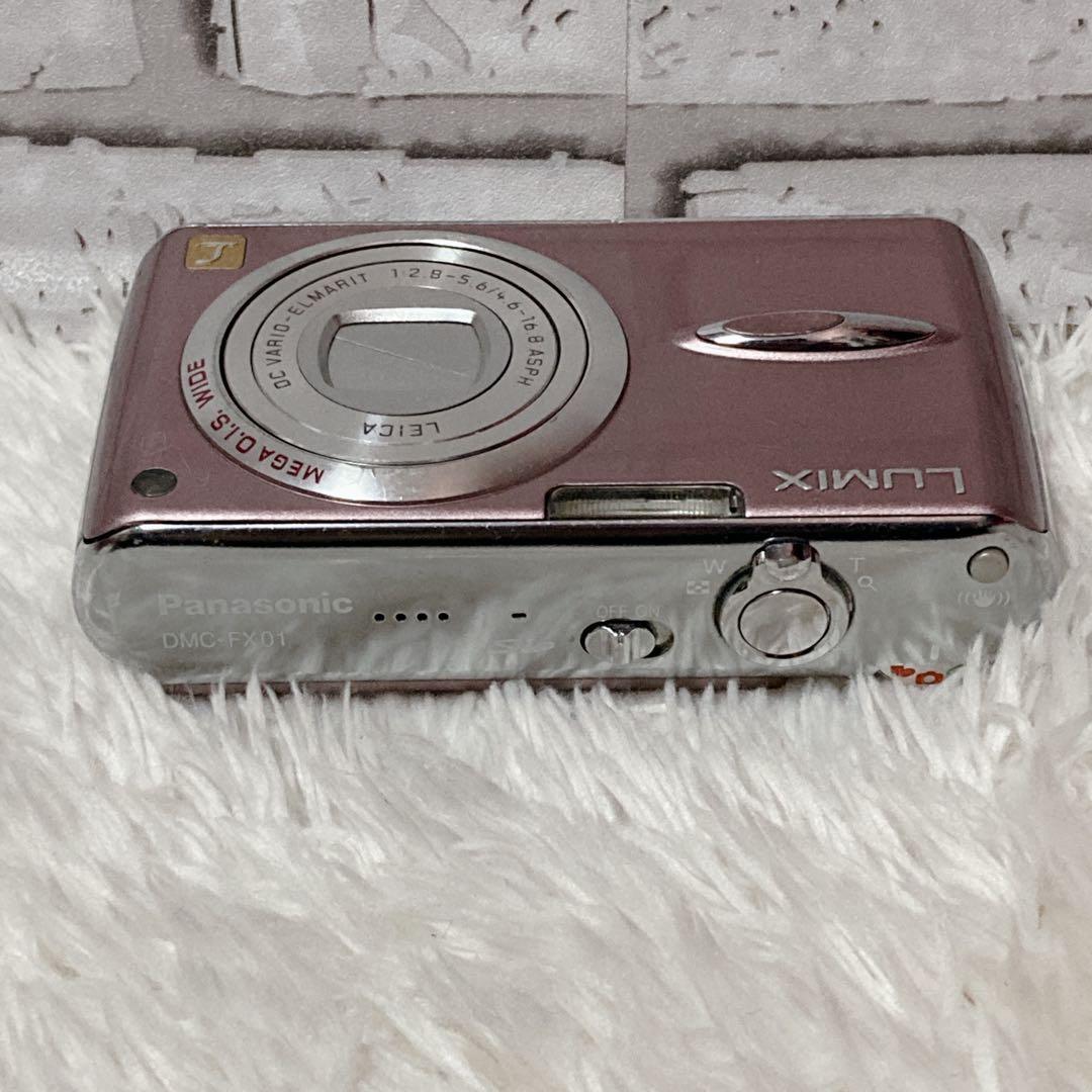 【極美品】Panasonic DMC-FX01 デジタルカメラ 充電器付 ピンク