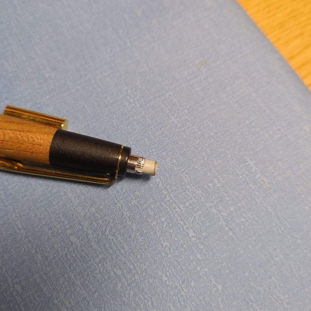 ボナンペン 欅 シャープペン 0.5mm 真鍮金具 箱付き