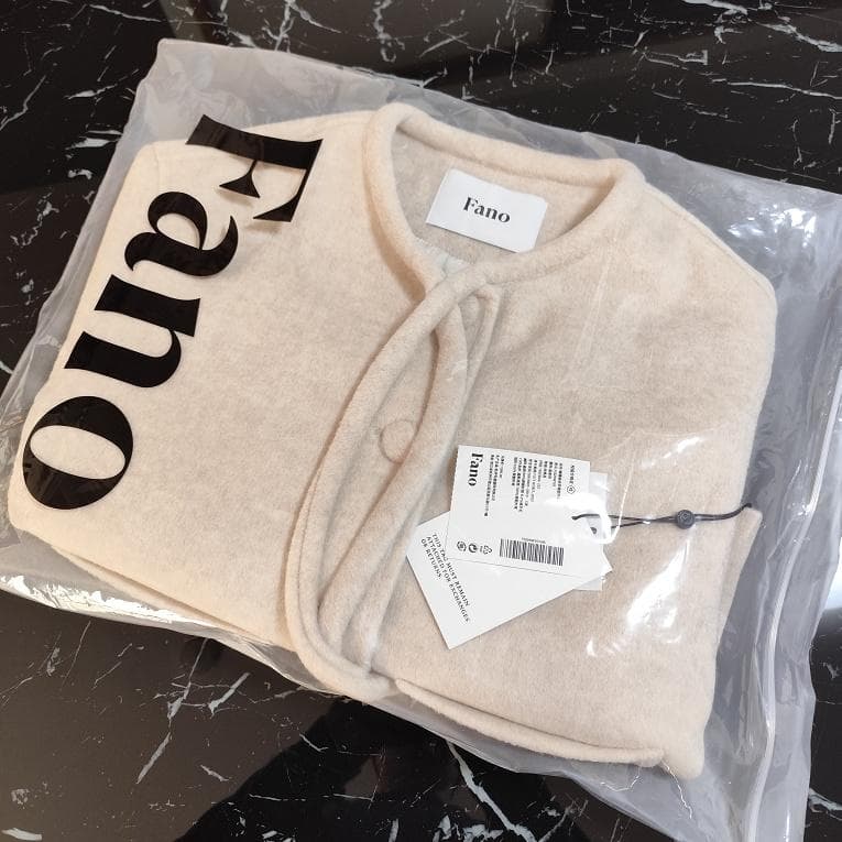 Fanostudios リボンタイ ショートウールコート FQ24W101 Ｓ