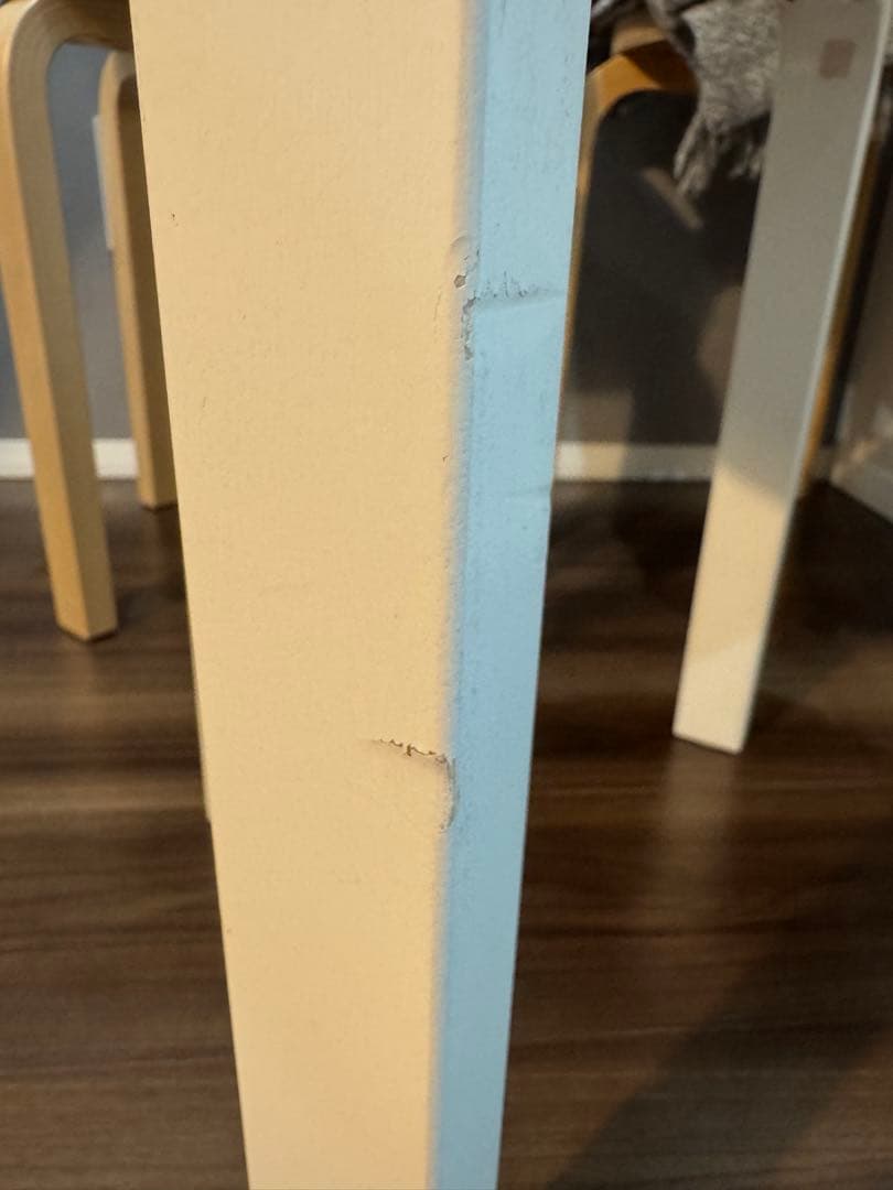 artek スツールE60 ホワイトラッカー　4本脚　アルテック　Aalto